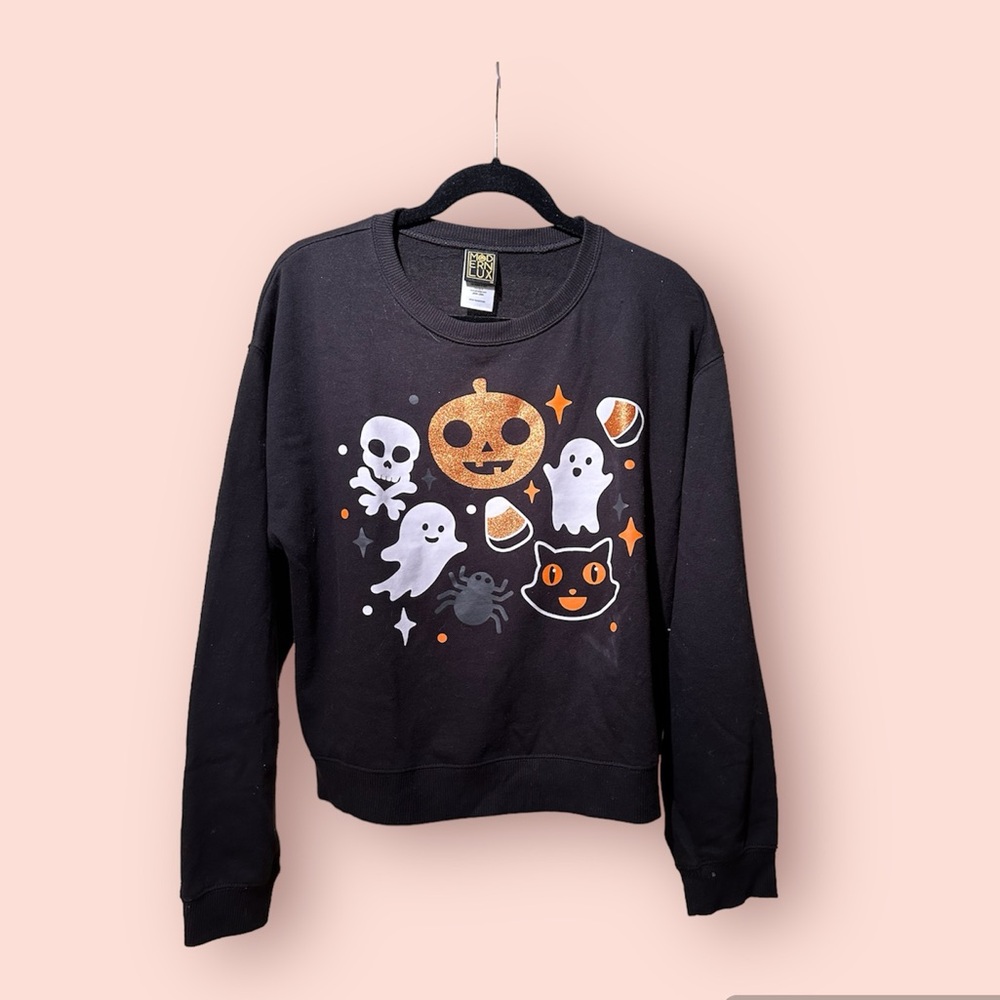 Halloween grey crewneck sweater